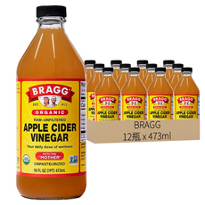 BRAGG 有機蘋果醋, 473ml, 12瓶