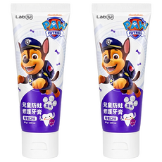 Lab52 齒妍堂 汪汪隊含氟兒童牙膏, 預防蛀牙, 葡萄口味, 80g, 2條