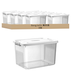 BangJiaShi 透明整理箱, 透白, 8個