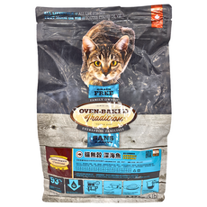 OVEN-BAKED TRADITION 烘焙客 全貓 無穀配方乾飼料, 深海魚, 5lb, 1袋