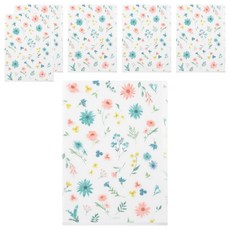 日本 MIDORI 3層資料夾 A5, 花卉, 6個