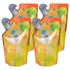 HADALABO 肌研 極潤溫和卸妝油補充包, 180ml, 4包