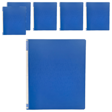 STRONG 自強文具 D型三孔檔案夾 D10, 藍色, 6個
