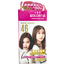 COLORFUL 卡樂芙 優質染髮霜, 梅酒亞麻, 1盒