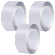 透明無痕雙面膠帶 30mm x 3m, 3個, 透明色