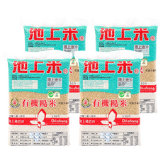 池上鄉農會 有機糙米, 1.5kg, 4包