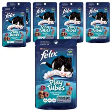 PURINA FELIX Play Tubes 香酥捲, 鮪魚 + 蟹, 50g, 6包