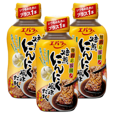 Ebara 焙煎大蒜風味燒肉醬 230g 日式燒肉必備 蒜香濃郁 多用途調味醬, 3罐