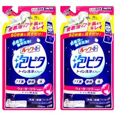 LION 獅王 LOOK PLUS 浴廁清潔劑補充包 睡蓮香粉, 250ml, 2個