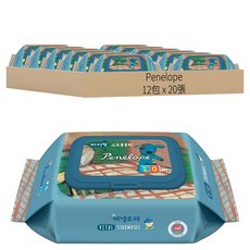 Penelope Vital Plus Stromboli 嬰兒用濕紙巾 掀蓋式 12包 Set, 20張