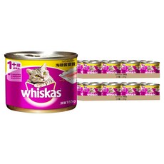 whiskas 偉嘉 貓食濕糧 罐頭, 海陸饗宴餐, 185g, 48罐