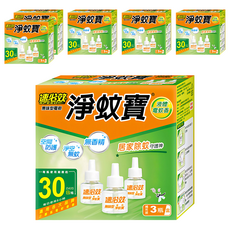 速必效 無味型電熱淨蚊寶，3入組，居家除蚊守護神, 120ml, 6盒
