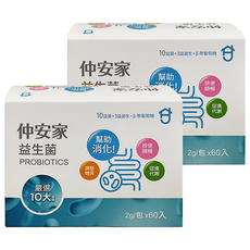 JOIN HOME 仲安家 益生菌, 2g, 60包, 2盒