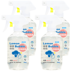 清淨海 檸檬泡泡 奶瓶蔬果清潔噴霧, 400g, 4瓶