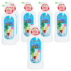 ChuChuBaby 蔬果奶瓶清潔劑, 100%食物原料製造, 天然洗淨除菌, 無添加色素香料, 820ml, 6瓶