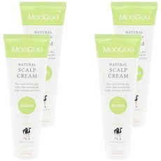 MOOGOO 慕爾果 頭皮調理霜 120g - 含橄欖油、椰子油，舒緩紅腫敏感頭皮，適用於臉部、頭皮, 4條