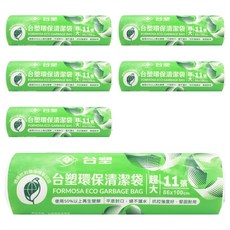 台塑環保清潔袋超大-11張86*100 透明, 70L, 6入