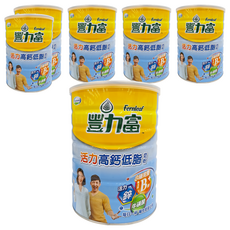 Fernleaf 豐力富 活力高鈣低脂奶粉, 1.5kg, 6罐