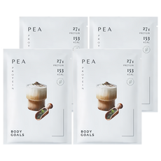 BODY GOALS 全素多效豌豆蛋白飲Pro 觀音拿鐵, 40g, 4包