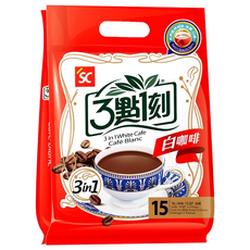 3點1刻 3合1白咖啡, 30g, 15包, 1袋