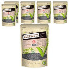 Vilson 米森 有機熟黑芝麻粒 145g, 無農藥、無化肥、無添加，自然純淨, 6包