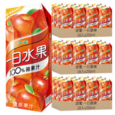 波蜜 一日蔬果 100%蘋果汁, 250ml, 54入