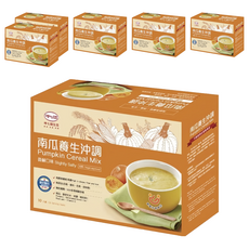 呷七碗 南瓜養生沖調飲 28g*10包*6盒 嚴選天然南瓜及多種穀物 無添加人工色素及防腐劑