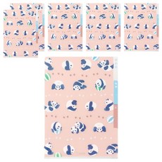 日本 MIDORI 3層資料夾 A5, 熊貓, 6個