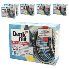 dm Denk mit 洗衣機槽清潔錠 60顆, 德國品牌, 深層清潔, 適用滾筒/直立洗衣機, 960g, 6盒