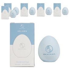 OKAYAMA 岡山 硅藻土吸溼防潮 冰箱/鞋櫃多功能除臭蛋, 100g, 6個