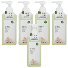 KU.KU Duckbill 酷咕鴨 果萃高分解酵素奶瓶蔬果清潔液, 容易沖洗不殘留, 800ml, 5瓶