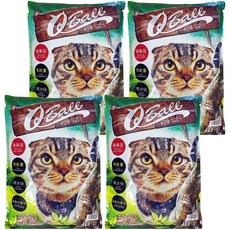 QBall 松木砂 16lb, 4包 - 天然除臭, 低耗量, 快吸收貓砂