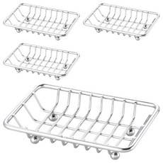 捦泰 肥皂架 st3207 - 簡約線條設計 鍍鉻表面處理 開放式瀝水, 4個