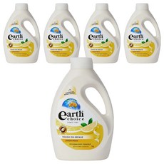 Earth Choice 植萃洗碗機洗碗粉 1kg - 強效去油, 檸檬清香, 5瓶