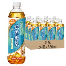 黑松茶花 焙香麥茶 580ml*24瓶 (無糖 無咖啡因 健康茶飲)