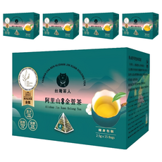 台灣茶人 阿里山風味金萱茶, 2.5g, 15包, 5盒