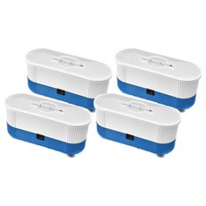 全自動超聲波多用清潔器, 藍色, 4個