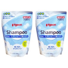 pigeon 貝親 泡沫洗髮精 補充包 1歲半以上使用 皂香, 300ml, 2包