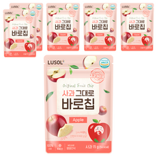 LUSOL 果乾 蘋果 6個月以上, 15g, 6包