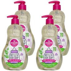 dapple baby 奶瓶及餐具清潔液，去除 50% 牛奶薄膜, 500ml, 4瓶