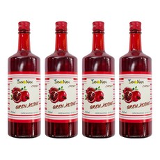 yangnan 仰南 石榴風味糖漿, 750ml, 4瓶