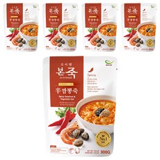 Bonjuk 本粥 炒碼海鮮粥 豐富海鮮 韓式辣味, 300g, 5包