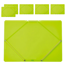 KING JIM CHEERS! 霓虹色文件收納夾 CH2582T-YL 332 x 240 x 8mm, 黃色, 6個