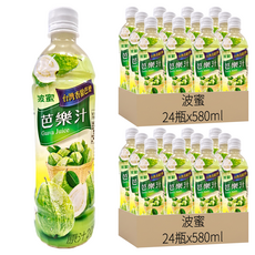 波蜜 含C芭樂汁, 580ml, 48瓶