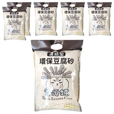 SOUL LEADER CATS 首領貓 凝結型 環保豆腐砂 條狀, 原味奶香, 7L, 6袋