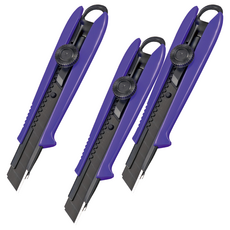 TaJIma 田島 螺旋固定式專業美工刀 DCL501, 藍紫色, 3個