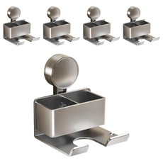 吸盤系列 吹風機置物架, 太空鋁, 5個