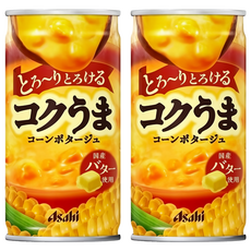 Asahi朝日 玉米濃湯 185g 日本原裝進口 奶油玉米濃湯, 2罐