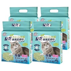 毛皇上 豆腐貓砂, 綠茶, 6L, 4包