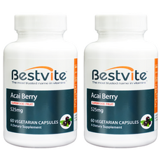 Bestvite 高濃縮巴西莓膠囊 525mg 素食膠囊, 60顆, 2罐